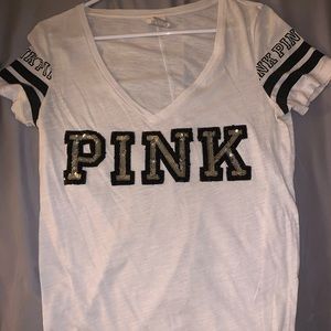 PINK v-neck shirt
